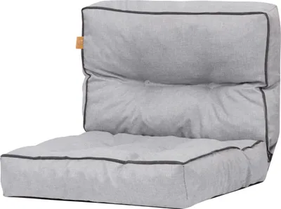 Produktbild von Sitzkissen für Rattansessel 77 x 50 cm, Sitzauflage auf Gartenmöbel Rattan, Ersatzpolster für PE Rattansessel, Hellgrau