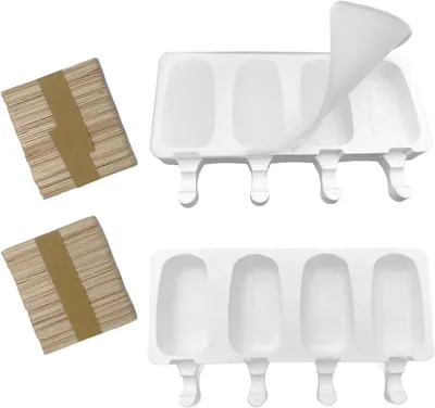 Productafbeelding van Diepvriesvorm - Set van 2 - Lengte 15 cm - Hout - Vaatwasserbestendig - Kindveilig - Voedselveilig