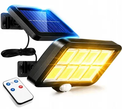 Obrázek produktu pro Solární LED lampa venkovní 20W IP65 pohybový senzor dálkové ovládání