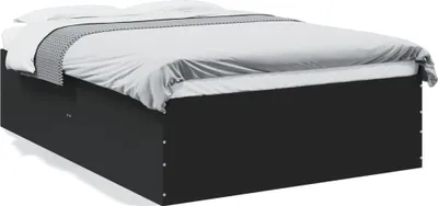 Produktbild von (NEU 2026) Bettgestell moderne, Schwarz 120x200 cm - Holzwerkstoff - Klassische Betten - 47.4 kg