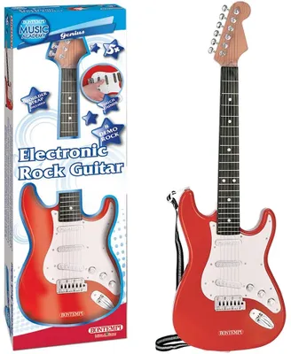 Produktbild von Bontempi 241300-Elektrische Gitarre mit Schultergurt, Red
