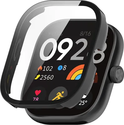 Immagine prodotto di INF Custodia in PC a copertura totale con protezione per lo schermo per Redmi Watch 4 Nero