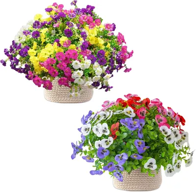 Produktbild von Kunstblumen, wetterfest, UV-beständig, Seidenblumen, für Balkon