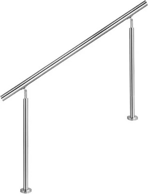 Produktbild von Edelstahlgeländer für Treppen, Balkone und Balustraden - 80 cm ohne Querstangen