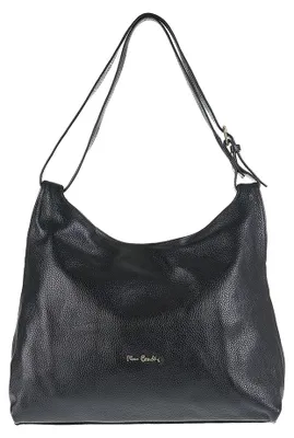 Produktbild von Pierre Cardin Ledertasche Schultertasche echtes Leder Dunkelbraun mit Reißverschluss D223 Chocolate UNICA 36x31x12 cm 55093-CIOCCOLATO