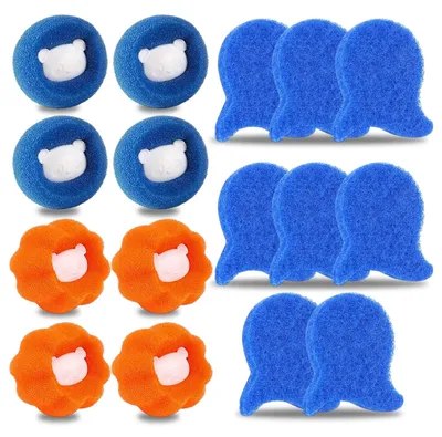 Image de Balles anti-peluches réutilisables pour éliminer les poils d'animaux dans la machine à laver