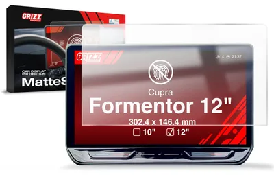 Produktbild von Matte Autodisplayfolie für Cupra Formentor 12" (2020-2024), Grizz Protector
