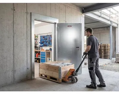 Produktbild von VOLBERG Baustellentür Basic 190 Plus OV mit Palettendurchgang