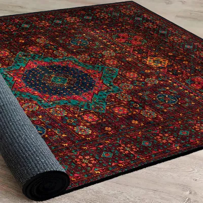Produktbild von Conceptum Hypnose, Woosonıl072, Teppich (160 x 230), 100% BAUMWOLLE, Weinrot, 160 x 230 cm