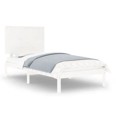Obrázok produktu pre vidaXL Posteľ z masívu bez matraca biela 90x200 cm borovicové drevo