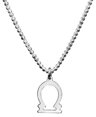 Produktbild von SILBERMOOS Sternzeichen Damen Kette Waage Libra, Anhänger mit Kugel-Kette 45 cm