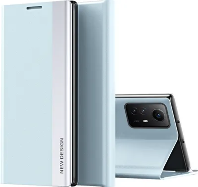 Produktbild von Hülle für Xiaomi Redmi Note 12S Leder PolyurethanKlapphülle Schutzhülle mit Standfunktion Blau