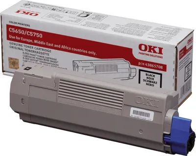 Image de OKI 43865708 OKI Toner für OKI C5650/C5650N/C5750/C5750N, schwarz