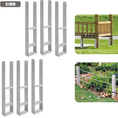 Obrázek produktu pro Šrouby ve tvaru H pro venkovní použití, 91 mm, 6 ks, robustní konstrukce a dlouhá životnost, ideální pro pergoly