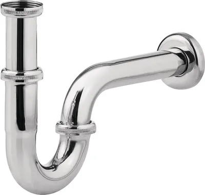Produktbild von Röhrensiphon für Waschbecken 1 1/4" x 32mm Edelstahl verchromt Siphon Sifon Abflussrohr