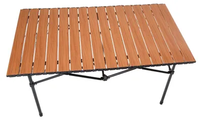 Zdjęcie produktu dla Składany stół kempingowy Platinet Rolltop 93 cm – lekki stół ogrodowy
