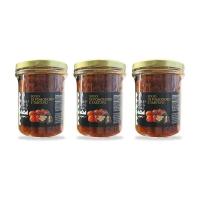 Produktbild von TubeORIGINAL Tomatensauce mit Sommertrüffel 5 % und 86 % italienischem Tomatenfruchtfleisch – 3er-Pack (3 × 180 g)