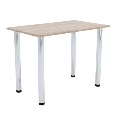 Image de AKKE Sonoma Table de cuisine avec pieds chromés LxlxH : 50x50x74 cm