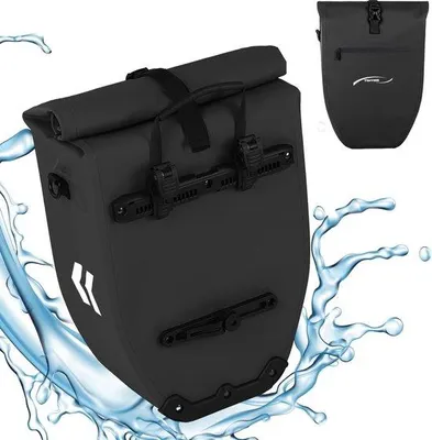 Productafbeelding van Famanu fietstas waterdicht, 28 liter - zwart