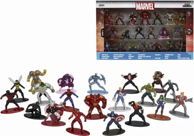 Obrázek produktu pro Kovové Nanofigurky sběratelské Marvel 20ks - Jada Toys.