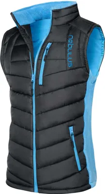 Produktbild von Nebulus Weste REVIVAL Herren, warme Outdoor-Jacke, mit langem Full-Zip Reißverschluss, P4737 - Herren, schwarz-malibu, XL