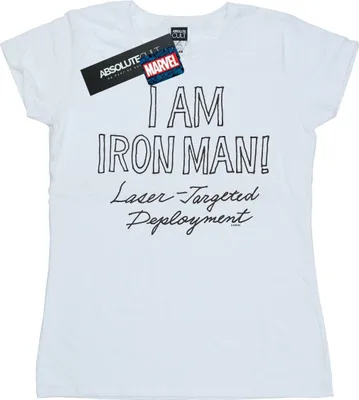 Produktbild von Marvel - "I Am Iron Fist Man" T-Shirt für Damen BI34564 (S) (Weiß)