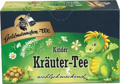 Produktbild von Goldmännchen Kinder Kräutertee, 20 einzeln versiegelte Teebeutel