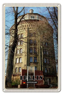 Produktbild von Blechschild Städte Berlin Deutschland Wasserturm 20x30cm