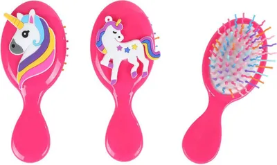 Image de Brosse à cheveux licorne, 12 cm