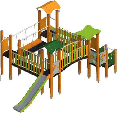 Productafbeelding van Speeltuin, glijbaan, klimrek, speelplaats, bewegingsruimte, belevenisplek