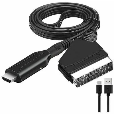 Produktbild von Scart-zu-HDMI-Konverter Audio-Video-Adapter für HDTV/DVD/Set-Top-Box/PS3/Pal/NTSC Starlight
