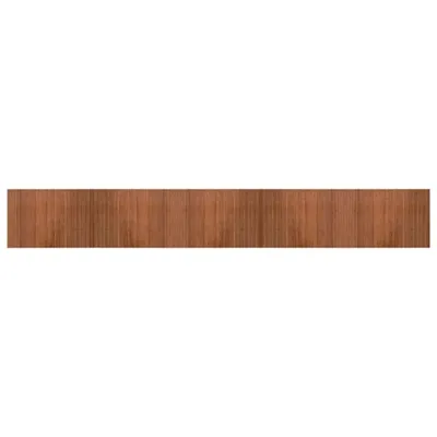 Image de Tapis rectangulaire marron 70x500 cm bambou