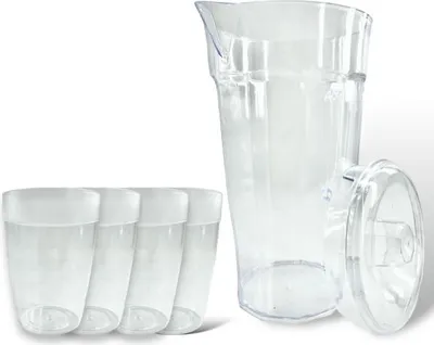 Zdjęcie produktu dla dzbanek na wodę pojemność 1,7L + 4 kubki dzba184