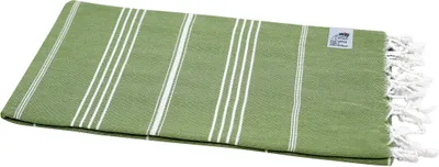 Produktbild von Hamamtuch Strandtuch Badetuch Saunatuch "Sultan Style" olivgrün