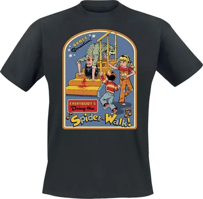 Produktbild von Steven Rhodes T-Shirt Herren Everyones Doing The Spiderwalk schwarz L