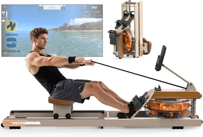 Productafbeelding van Waterroeimachine - Roeitrainer - Fitnessapparaat - Trainingsmachine - Opvouwbare Roeimachine