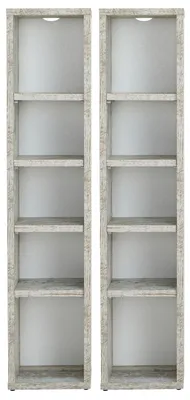 Produktbild von CD DVD Blueray Regal CHART in Shabby Chic – Zweiteiliges Medienregal, Aufbewahrung, CD-Ständer mit 10 Fächern für bis zu 160 CDs, 20x187 cm (B x H)