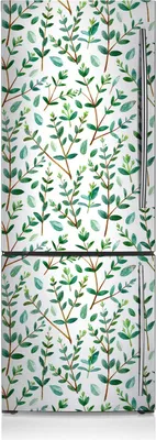 Produktbild von Kühlschrankmagne Kühlschrank Aufkleber Magnetfolie Dekoration 60x180 cm - Grüne Zweige