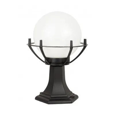 Imagen del producto de Lámpara de pie para jardín, 39 cm, forma de esfera, color blanco o ahumado, 25 cm, 1xE27, color , IP43, marca SU-MA, modelo Kule K 4011/1/KPO