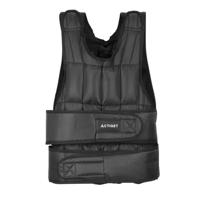 Produktbild von ACTIGET Gewichtsweste, verstellbar, 20 kg, Training für Krafttraining und Laufen, schwarz