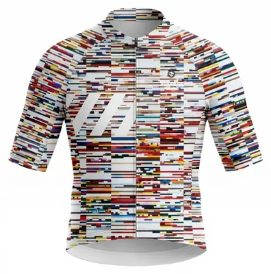 Produktbild von VeloNuts Herren Radtrikot, Pixel Riot, Glitch Scan, XL