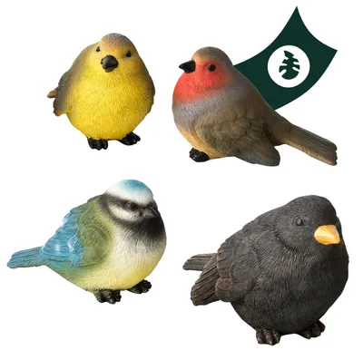 Produktbild von Gartenfiguren wetterfeste Vögel, Adler, Eichhörnchen und Igel Deko