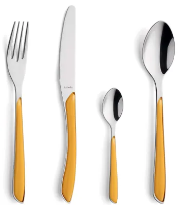 Produktbild von Amefa Besteckset Eclat Senfgelb Matt 24-teilig