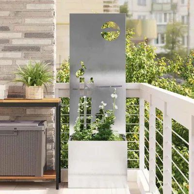 Obrázek produktu pro Maison Exclusive – zahradní zástěna, stříbrná, 50 x 150 cm, nerezová ocel