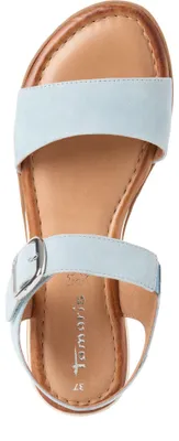 Produktbild von Tamaris Damen Sandale Leder sportliche Laufsohle TOUCHit Fußbett 1-28133-44, Größe:37 EU, Farbe:Blau