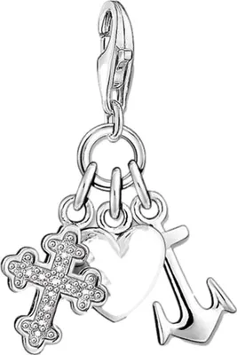 Produktbild von Thomas Sabo Charm 0409-051-14 Silber Glaube, Liebe & Hoffnung"