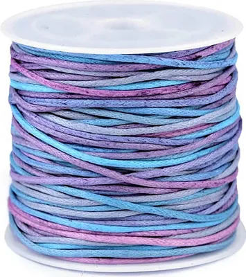 20m Baumwollschnur 1mm auf Spule lavendelfeld