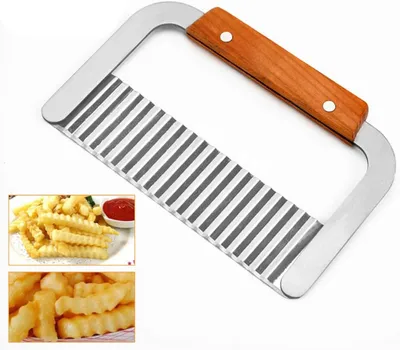Produktbild von Kartoffelschneider , Pommes Wellenmesser , Küchengerät Schneidewerkzeug für Gemüse, Kartoffeln, Zwiebeln