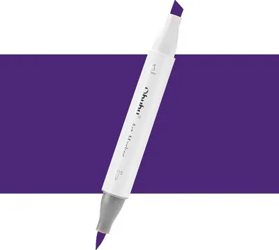 Produktbild von Lihová Fixierstift, beidseitig, Brush & Chisel, Farbe: Aubergine (Auberginenfarben)