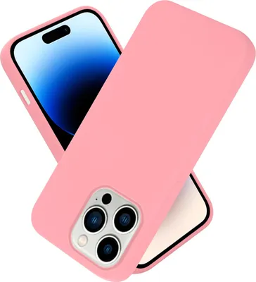 Produktbild von Cadorabo Schutzhülle für Apple iPhone 14 PRO MAX Hülle in Rosa Handyhülle Case Cover TPU Etui